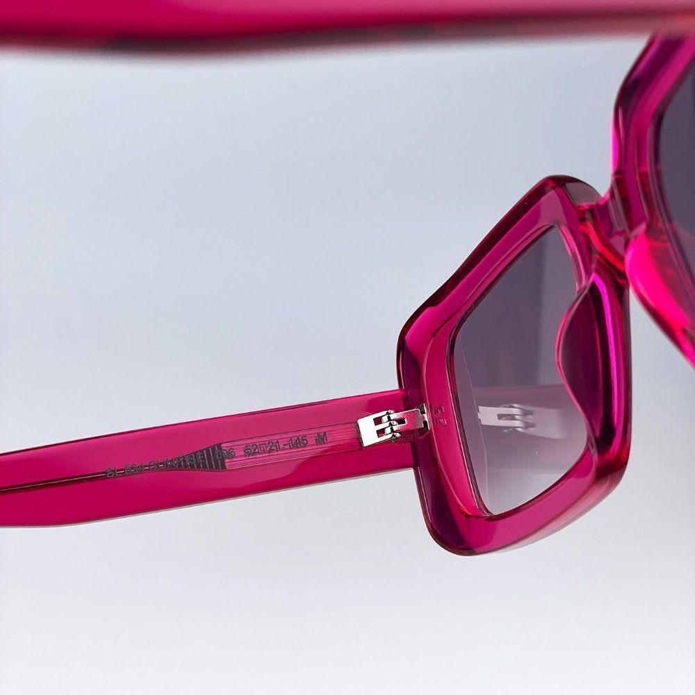 Saint LaurentāSL534 SUNRISE 006 Sunglasses Transparent Pink Gradient Unisex - Picture 13 of 15